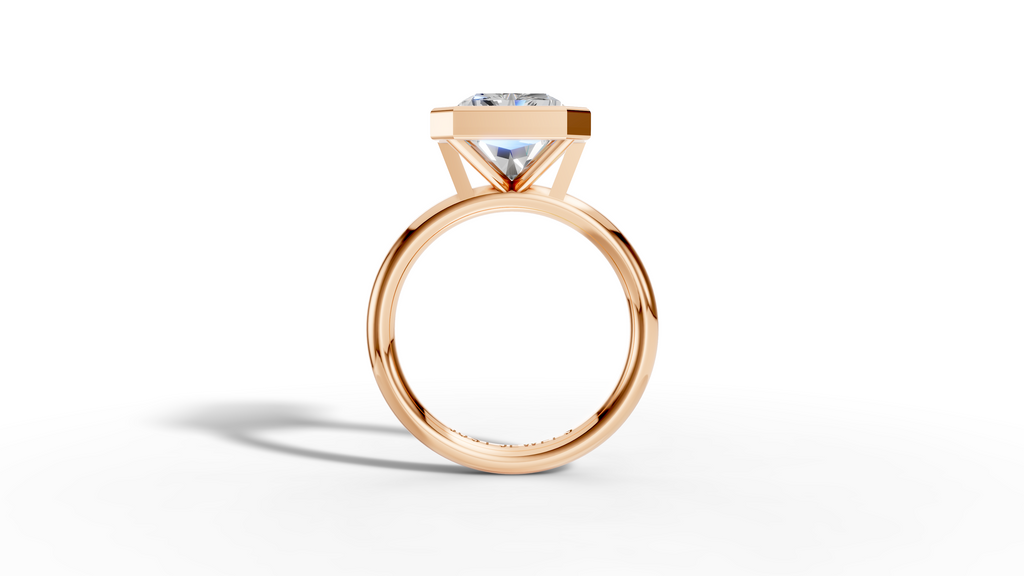 Radiant Bezel Setting Ring