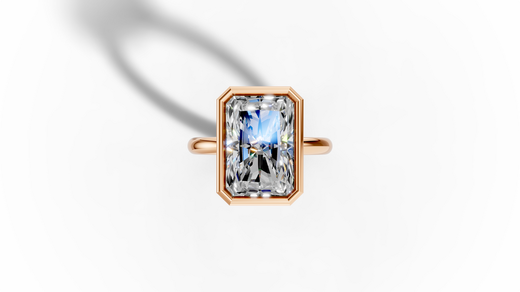Radiant Bezel Setting Ring
