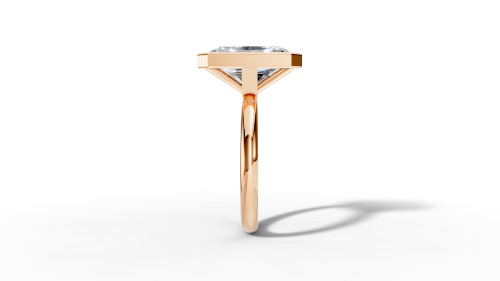 Radiant Bezel Setting Ring