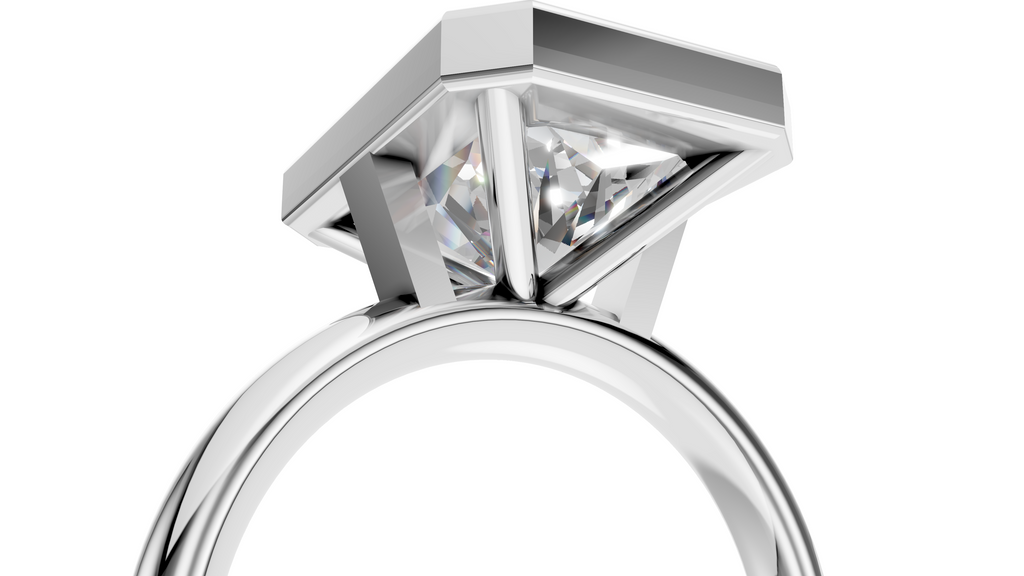 Radiant Bezel Setting Ring