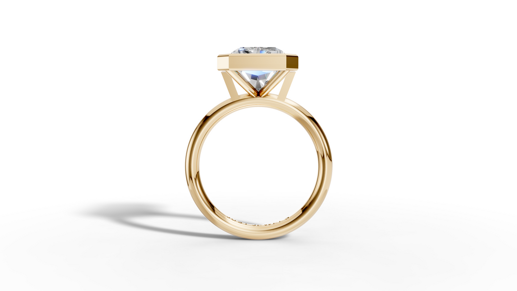Radiant Bezel Setting Ring