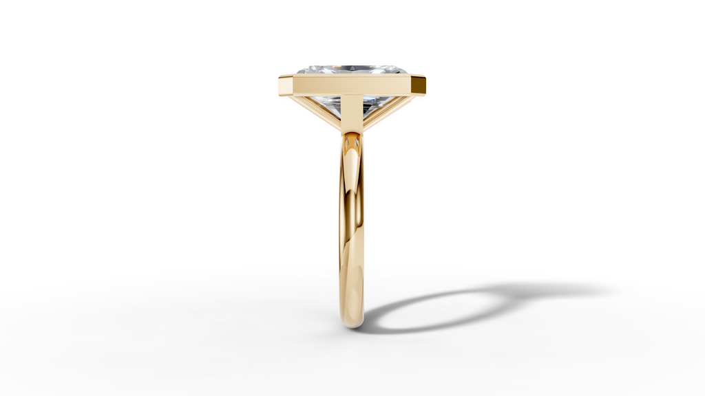 Radiant Bezel Setting Ring